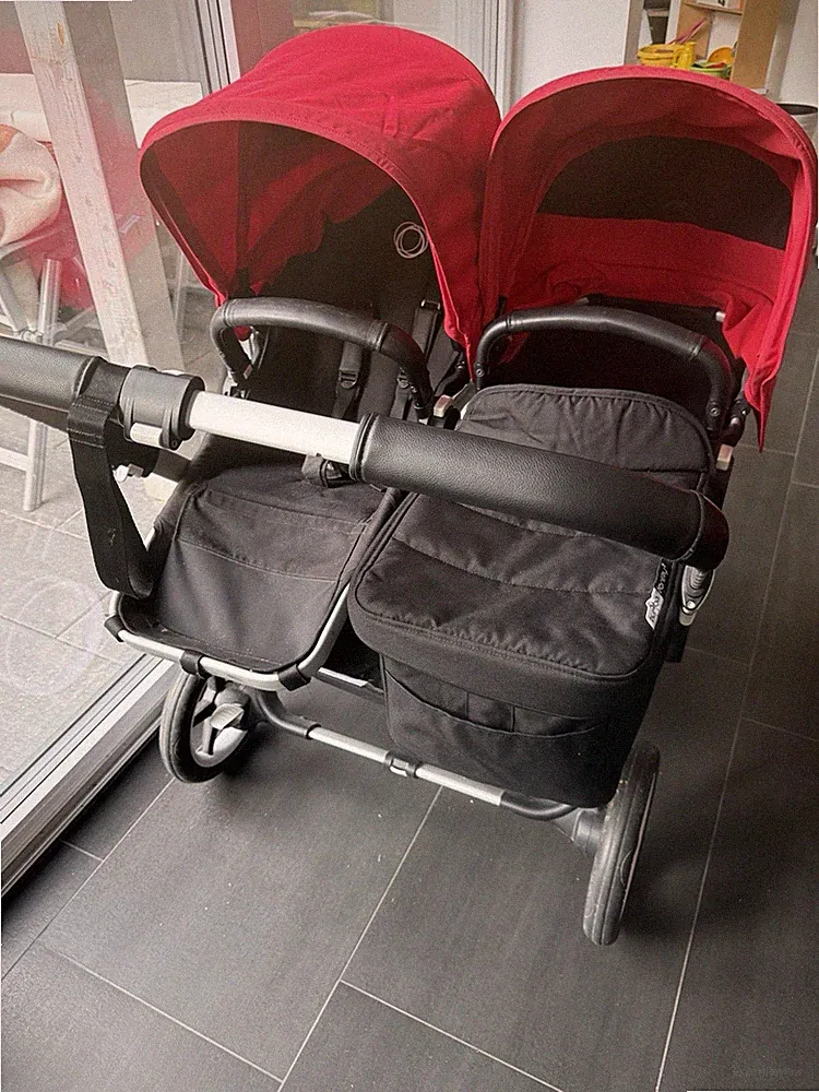Bugaboo Donkey 3 Geschwisterwagen Rot Schwarz Guter Zustand Kinderwagen