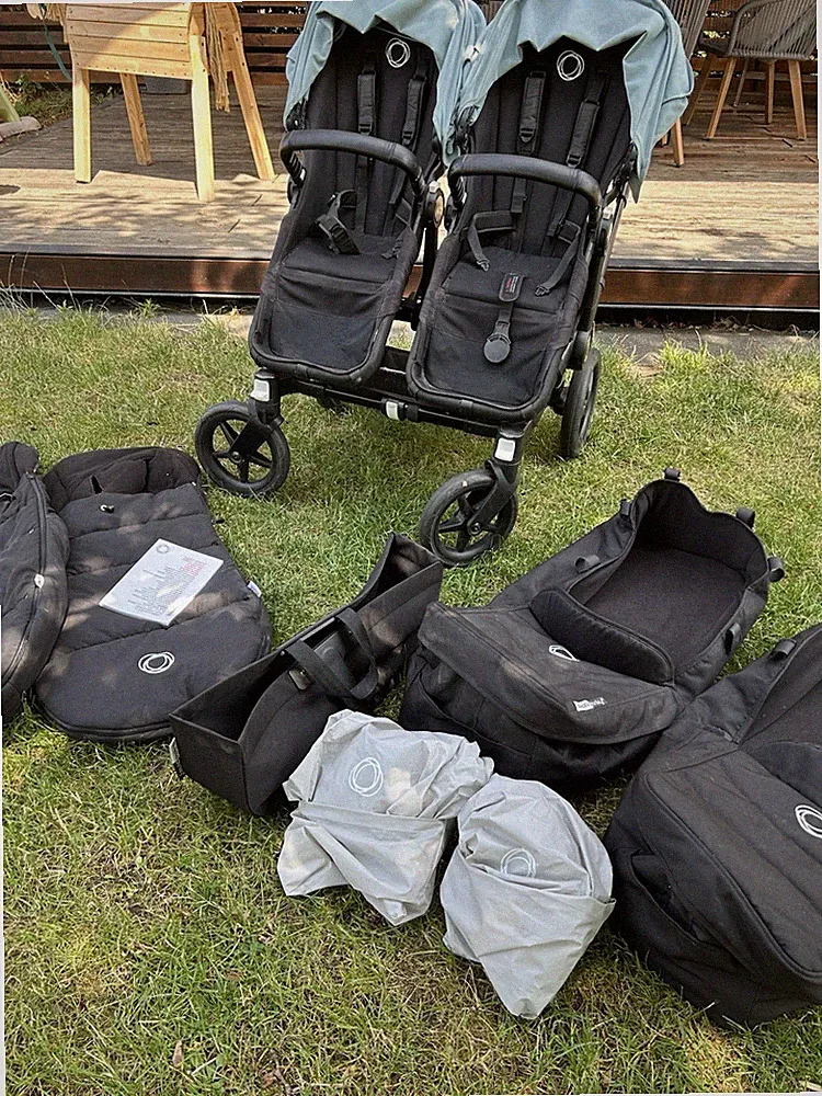Bugaboo Donkey 3 Zwillings-/Geschwisterwagen inkl. Original Zubehör