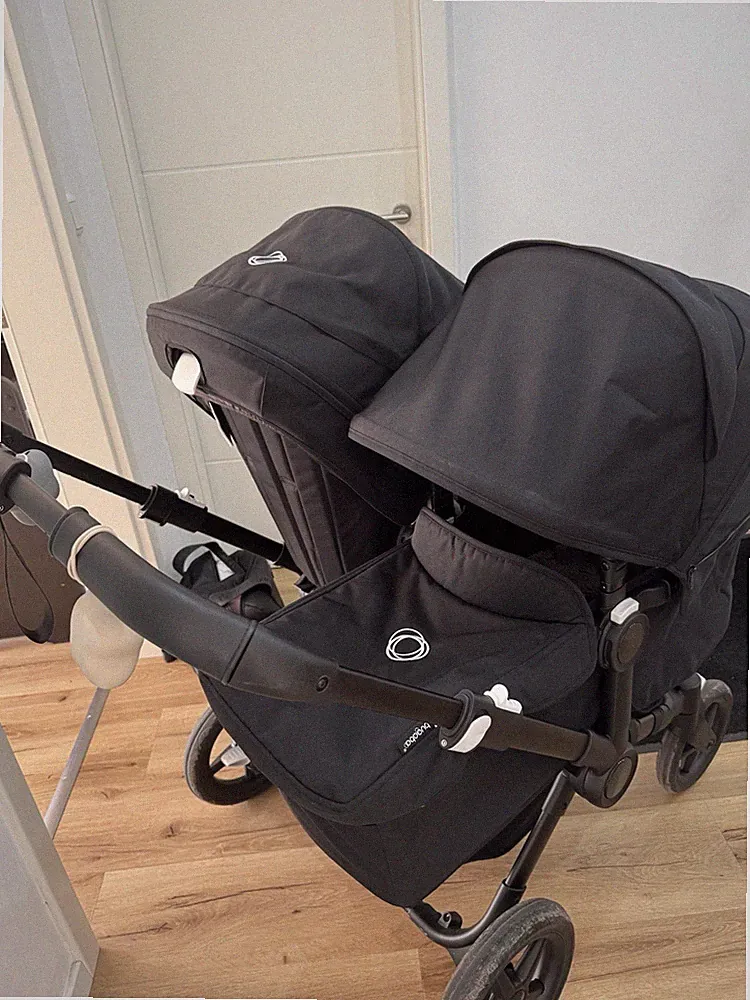 Bugaboo Donkey 5 Duo Geschwister-Doppelkinderwagen midnight black