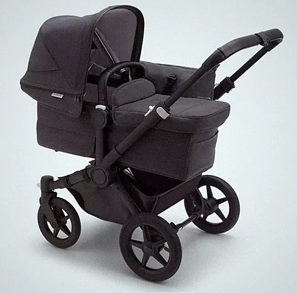 Bugaboo Donkey 5 Mono Komplettset Mineral Black Kinderwagen Liegewanne