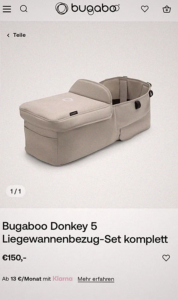 Bugaboo Donkey Liegewannenbezug