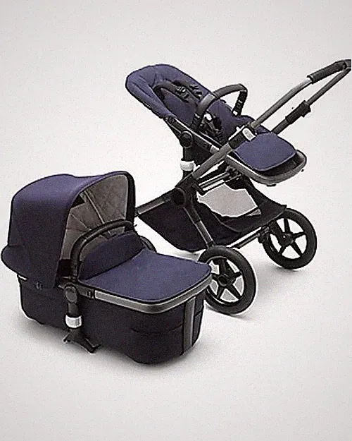 Bugaboo Fox 3 Kinderwagen Komplettset aus der Premiumkollektion In Marineblau