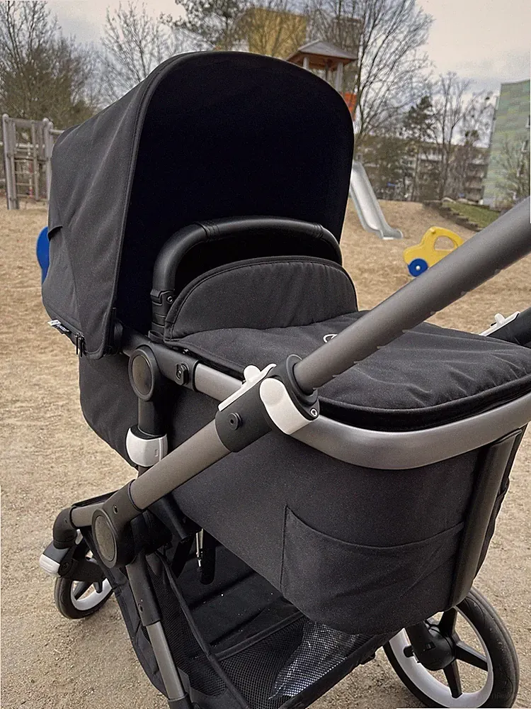 Bugaboo Fox 3 Schwarz Liegewanne Babysportsitz und Kinderwagen