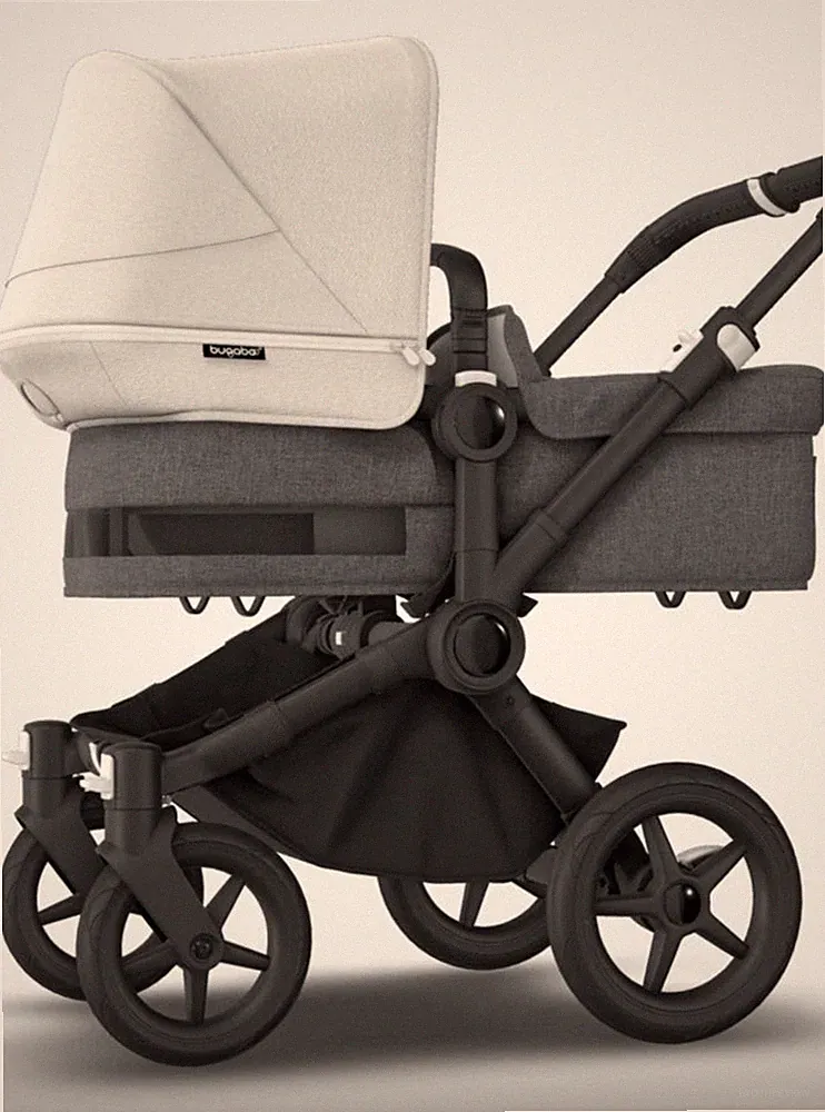 Bugaboo Fox 5 Kombikinderwagen & Sportwagen Grau/Beige mit Sonnendach