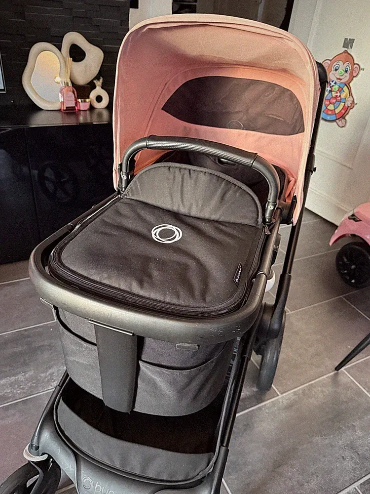 ✅ Bugaboo Fox 5 schwarz / pink, mit GARANTIE + Tasche & Organizer