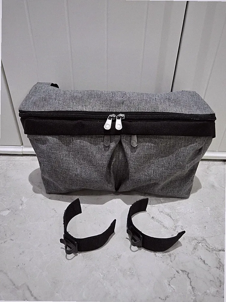 Bugaboo Grey Melange Kinderwagen / Buggy Organizer Tasche mit Befestigungsclips