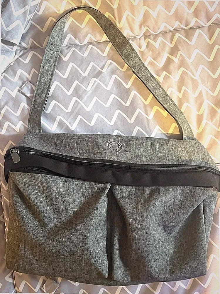 Bugaboo Grey Melange Wickeltasche/ Organizer für den Kinderwagen