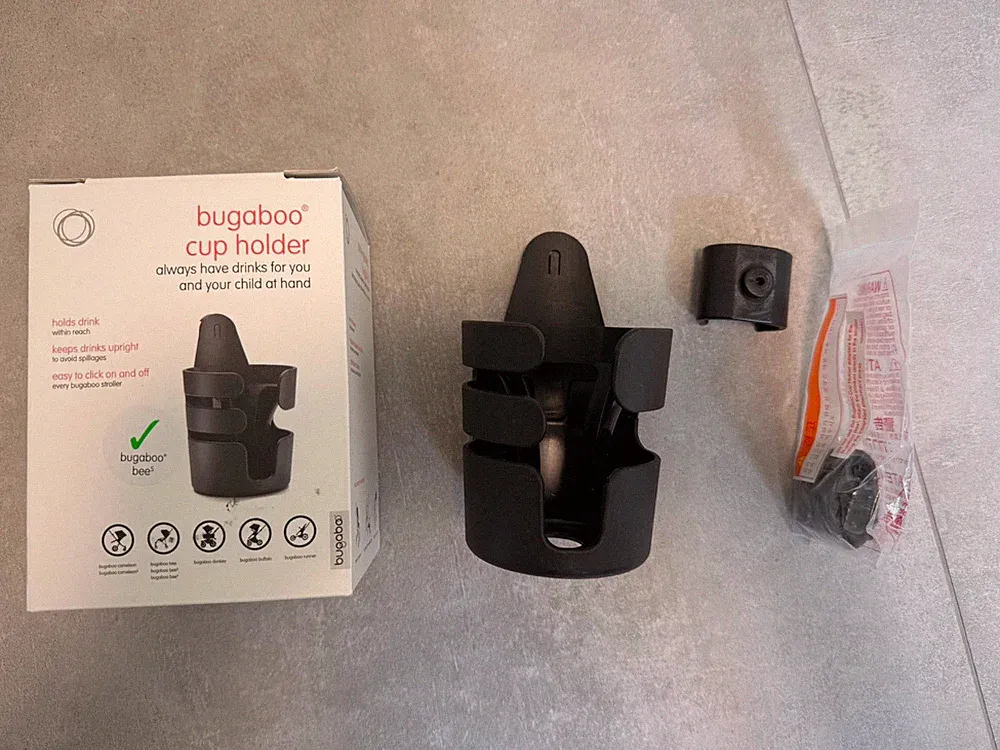 Bugaboo Kinderwagen-Becherhalter Getränkehalter Flaschenhalter Cup Halter 3 Clip