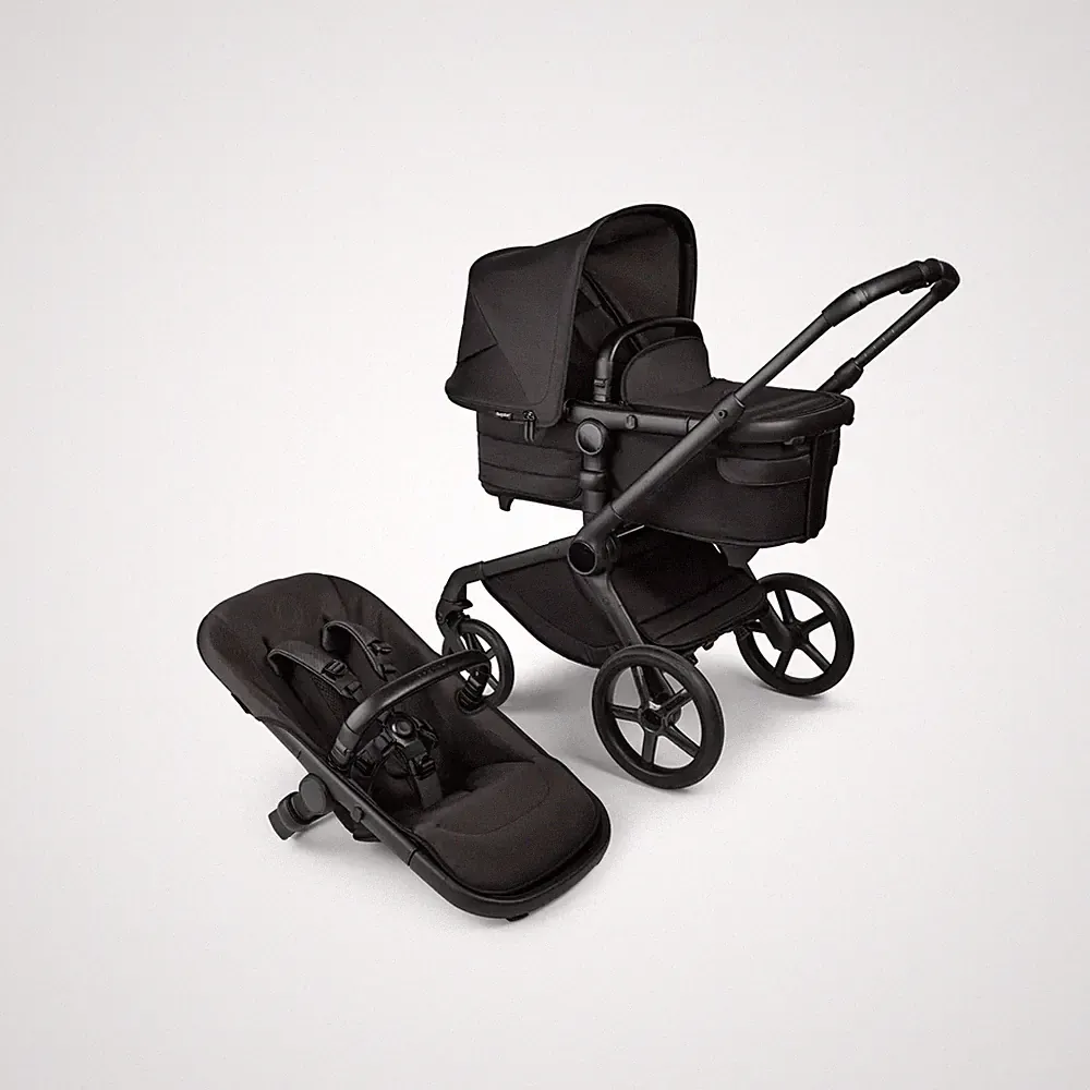 bugaboo Kinderwagen Sportwagen Fox 5 Black Moon Liegeaufsatz Sitz Komfort