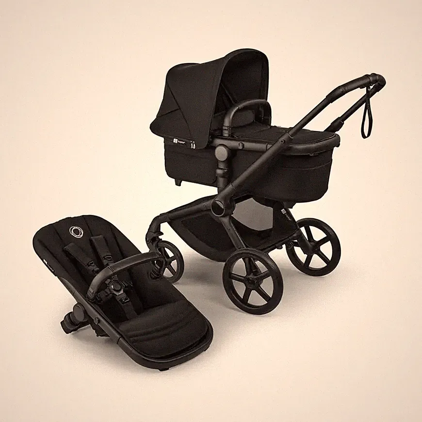 Bugaboo Kinderwagen Wagen Fox5 Renew Komplett Schwarz Liegewanne Sitz Matratze