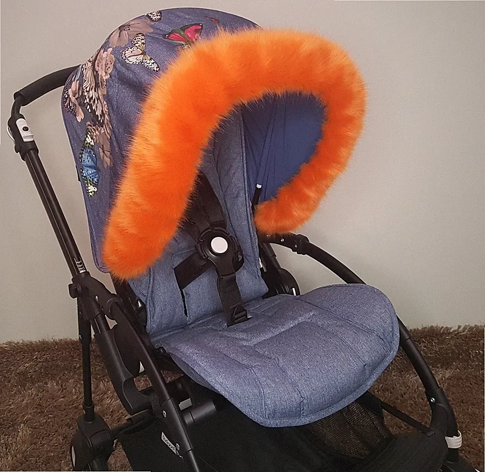 Bugaboo Kinderwagenzubehör Kapuze Fellbesatz Must Have Kinderwagen Buggy Furs Bee 5