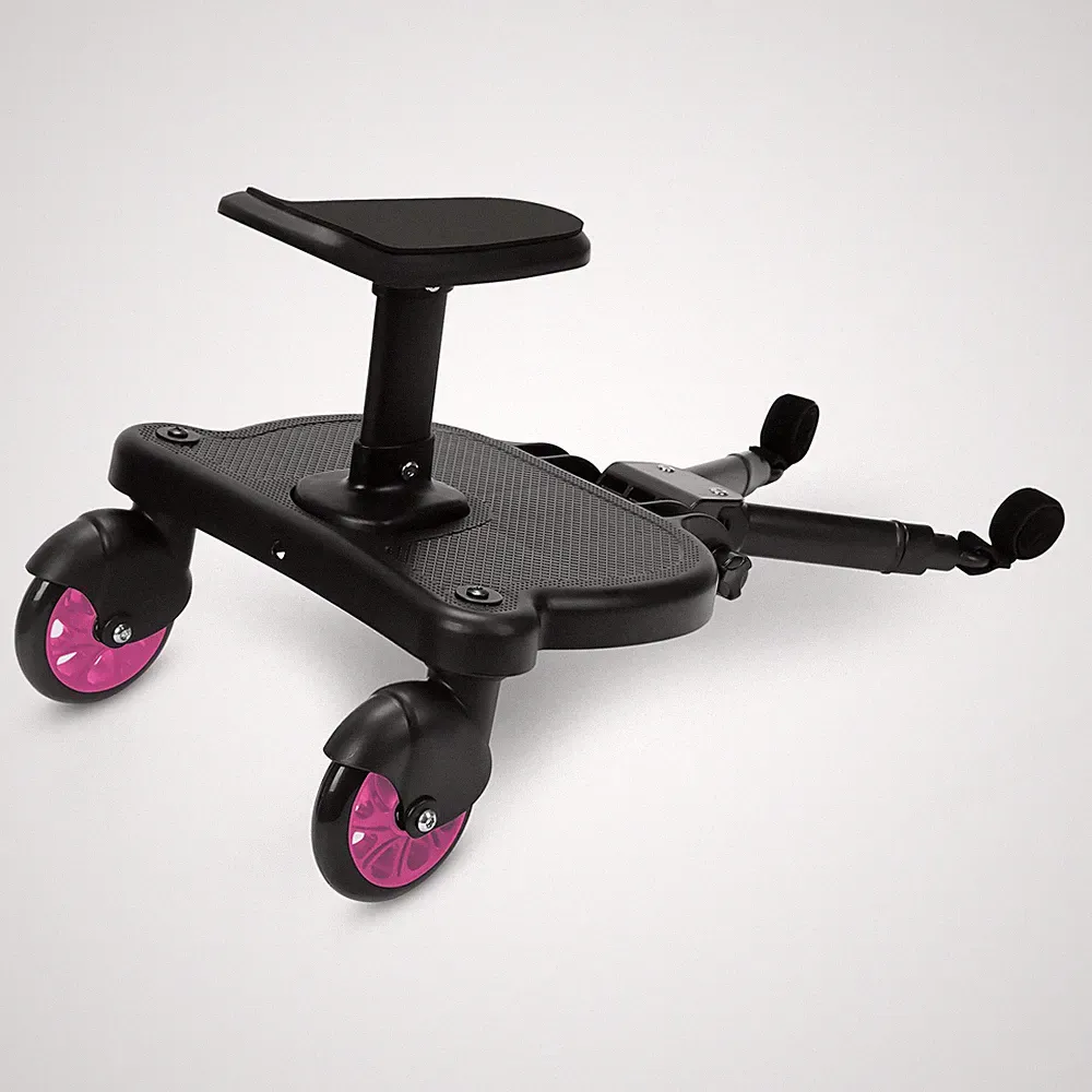 Buggy Board 360° Zweirad Zubehör Design Trittbrett Kiddy mit Sitz Kiddy Board