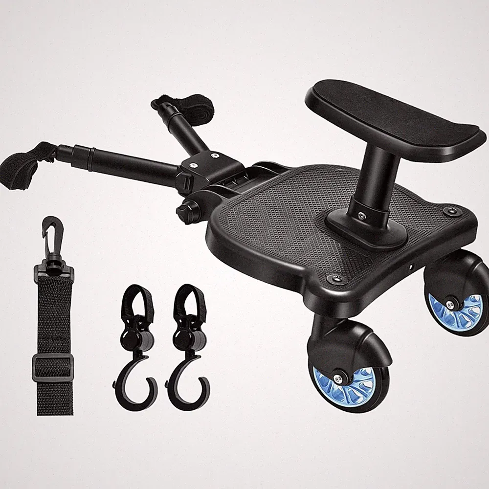 Buggy Board für alle Kinderwagen, Vihir Kiddy Board mit Sitz, Trittbrett Mitf...