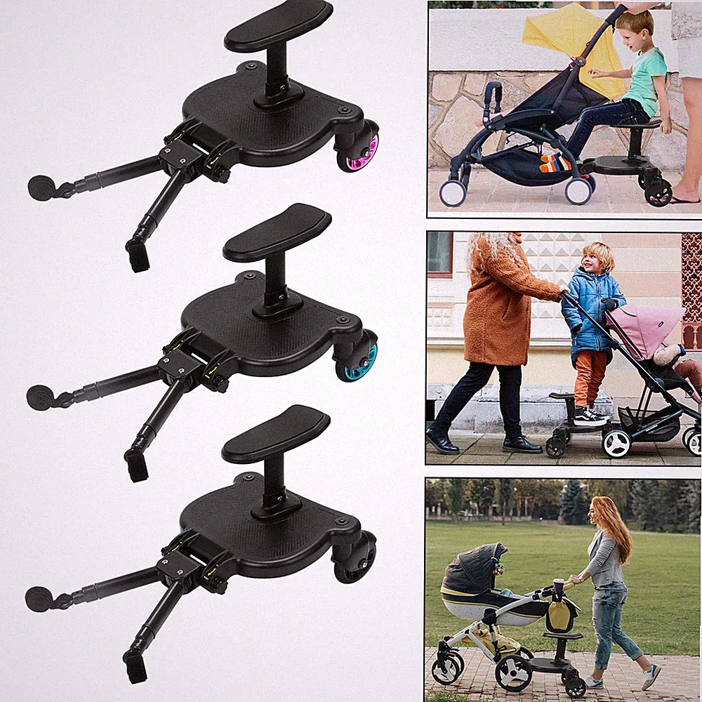 Buggy Board Kiddy Kinderwagen Mitfahrbrett Zubehör Trittbrett Rollbrett mit Sitz