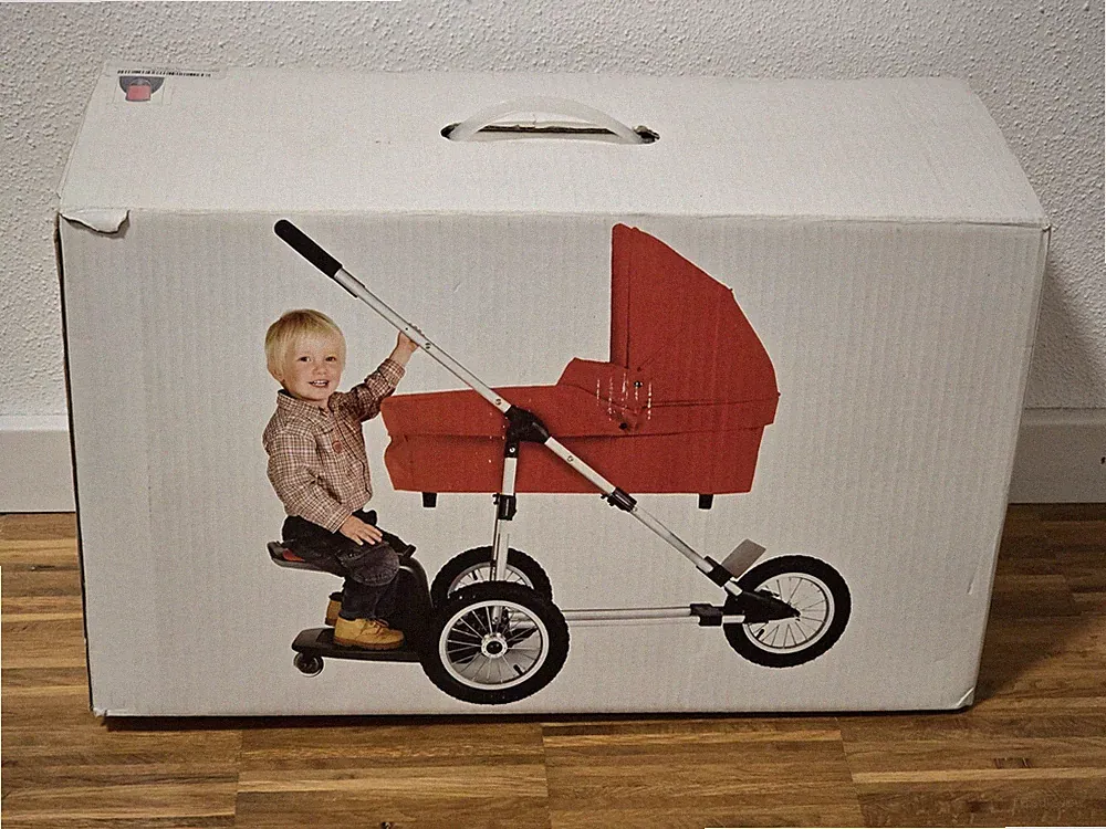 Buggy Board mit Sitz / Mitfahrbrett / Geschwisterboard für Kinderwagen