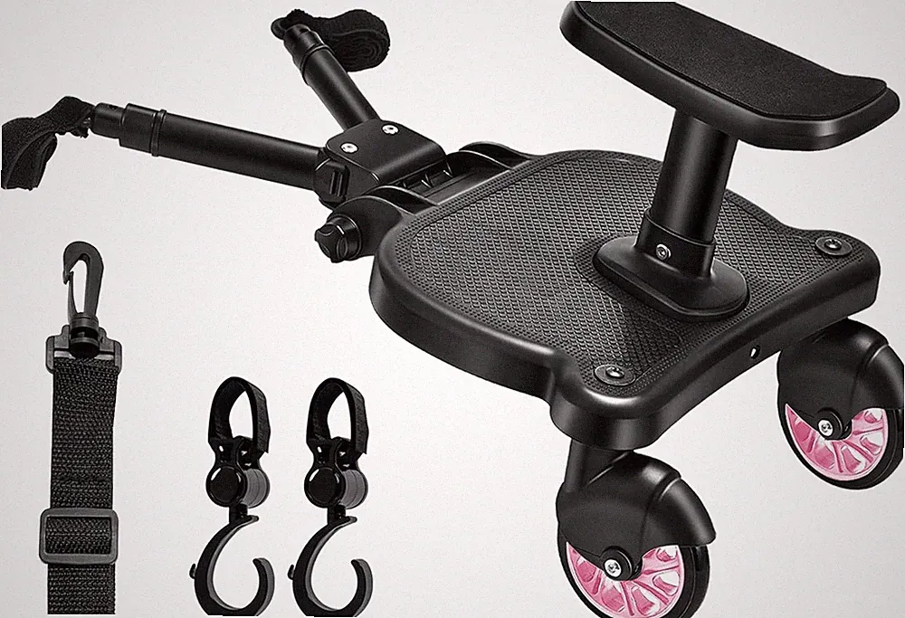Buggy Board Universal für Kinderwagen mit Sitz und Trittbrett 2-6 Jahre