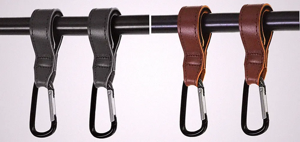 Buggy Haken Gurt Kinderwagen Klettverschluss Karabiner Clips Kinderwagen-Haken