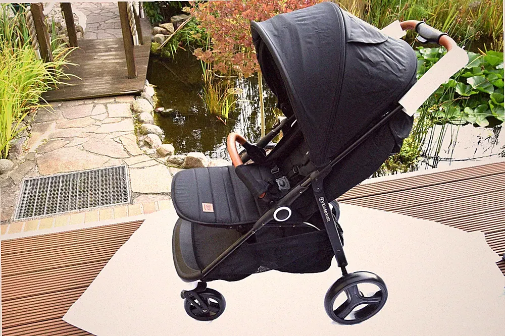 Buggy Kinderkraft GRANDE PLUS Kinderwagen klappbar Sportwagen Verdeck schwarz