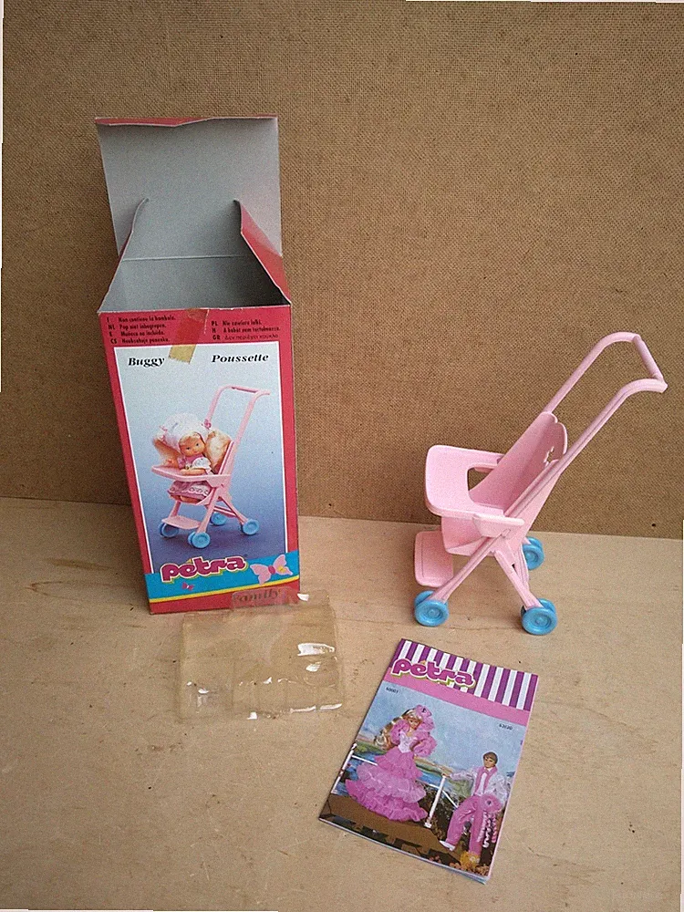 Buggy Kinderwagen OVP Petra Family alt 90er Spielzeug Puppenzubehör Puppenstube