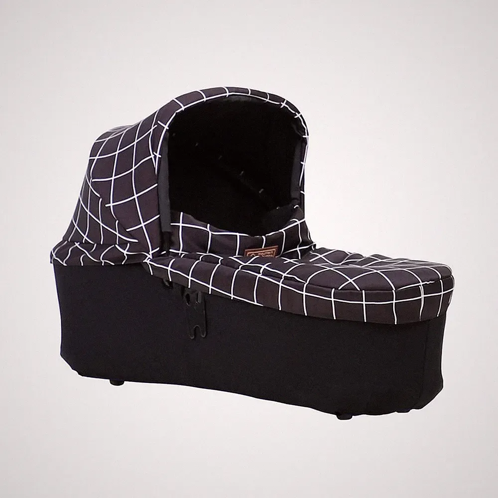 carrycot plus V3.2 für Mountain Buggy Duet Zwillingswagen - grid - NEU