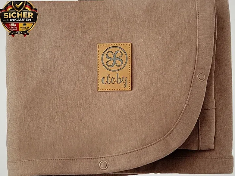 CBY-UVB-PB multifunktionale Babydecke mit UV-Schutz (UPF 50+) Peanut Brown