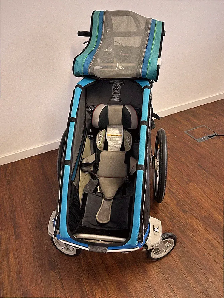 Chariot CX 1 Kinderanhänger 1-Sitzer, zum Kinderwagen umrüstbar mit Jogger