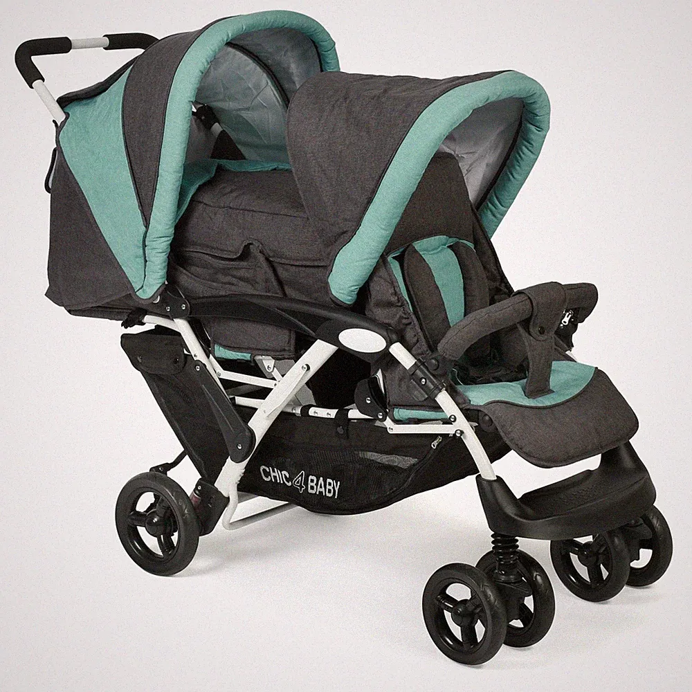Chic 4 Baby Geschwisterwagen DUO Melange mint NEU
