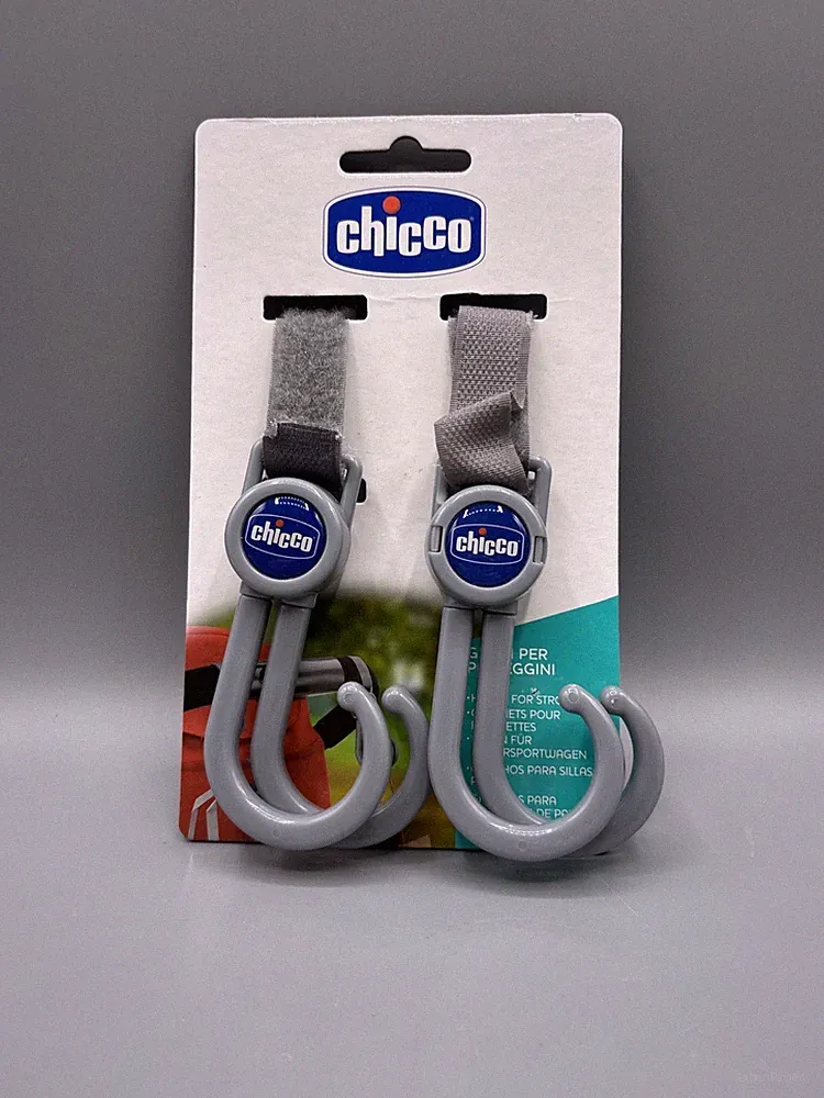 Chicco, 2 Farbe Universal für Kinderwagen Robuste Rotation 360° Klammer Reißfest
