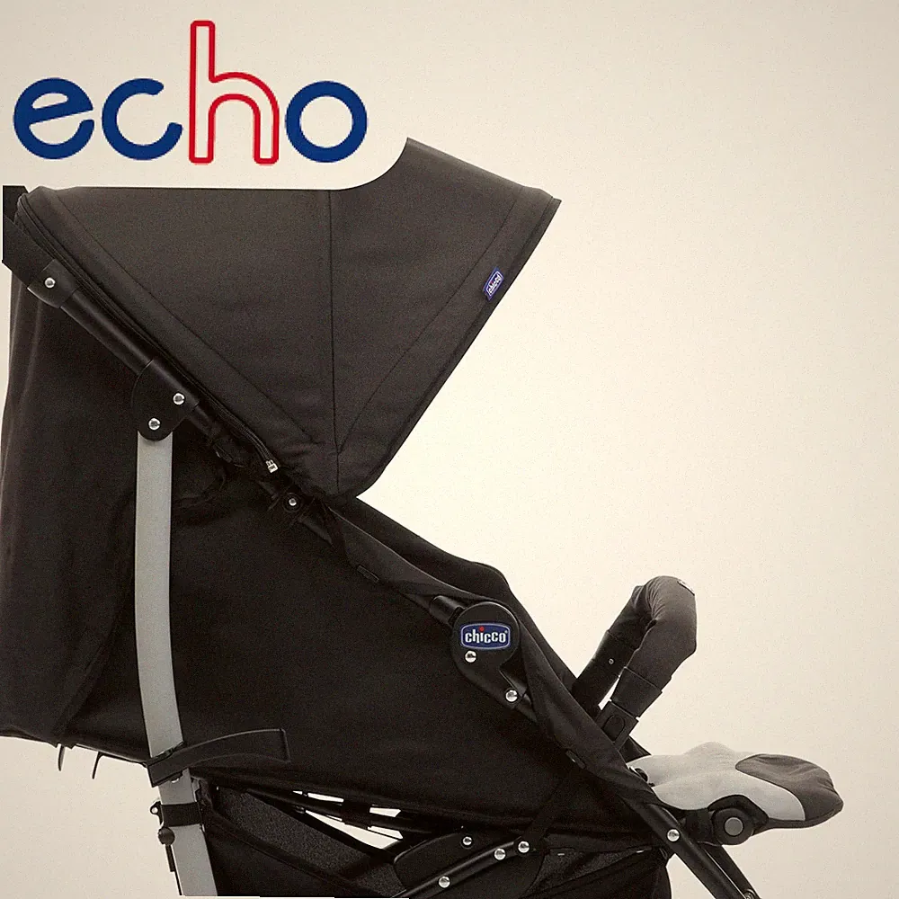 Chicco Echo Leichter Zusammenklappbarer Kinderwagen - stone