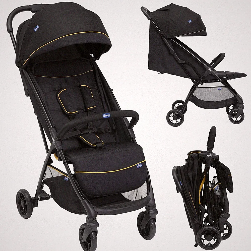 CHICCO GLEE BUGGY BIS 22 KG LEICHT KOMPAKT SCHWARZ SPORTKINDERWAGEN