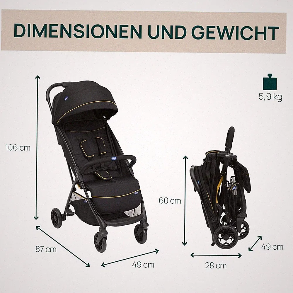 Chicco Glee Kinderwagen - Schwarz