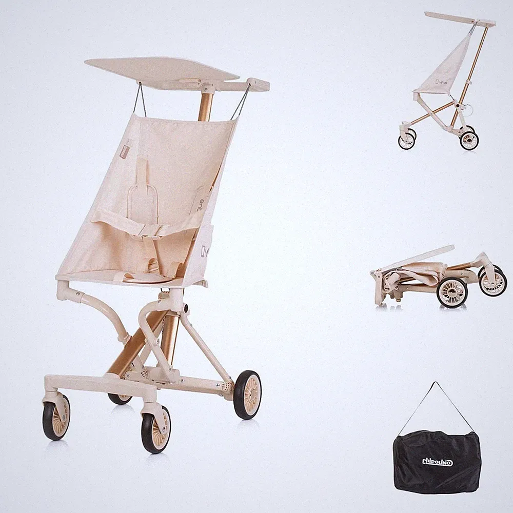 Chipolino Kinderwagen, Buggy Unique Aluminiumrahmen faltbar 3-Punkt-Gurt Tasche