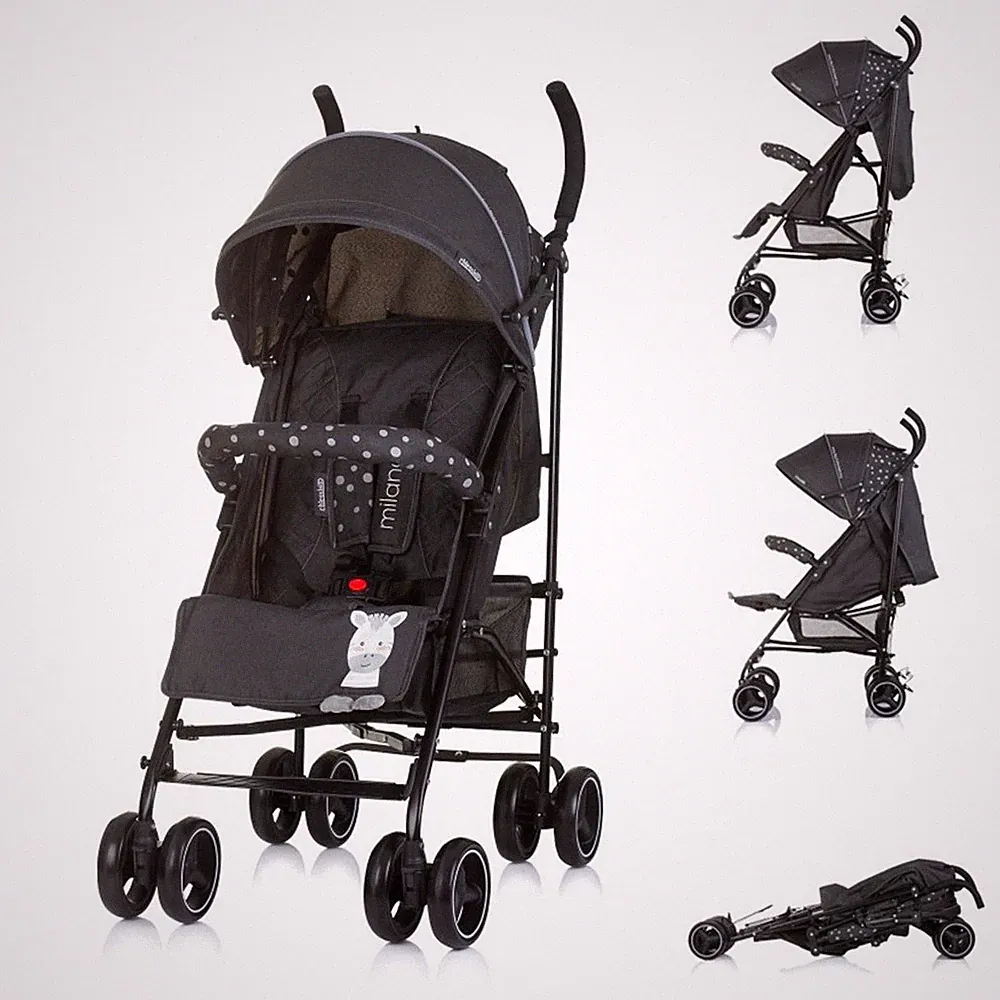 Chipolino Kinderwagen Milano Buggy bis 22 kg, Rückenlehne verstellbar, faltbar