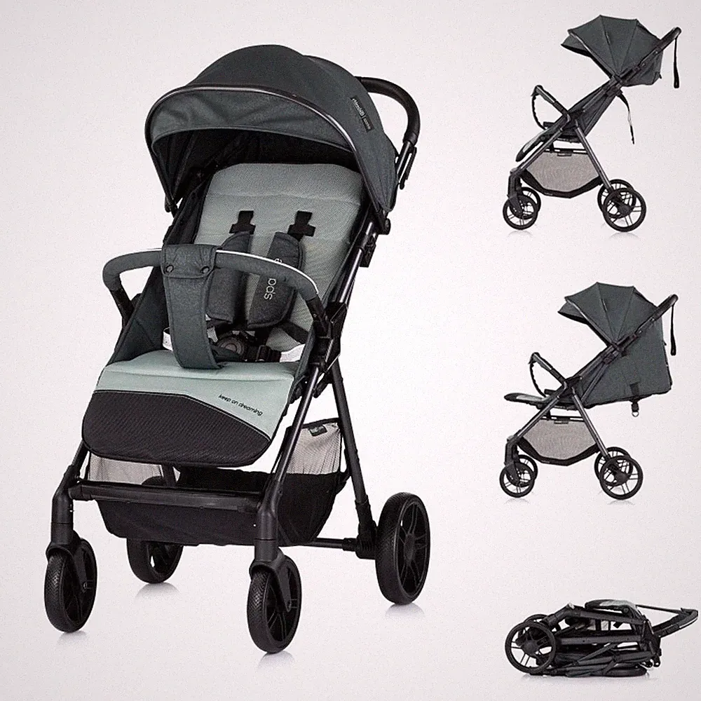 Chipolino Kinderwagen Sparkle, Buggy, faltbar, Gurt am Griff, verstellbar