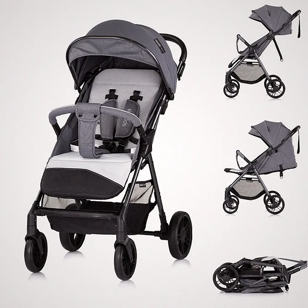 Chipolino Kinderwagen Sparkle, Buggy, faltbar, Gurt am Griff, verstellbar