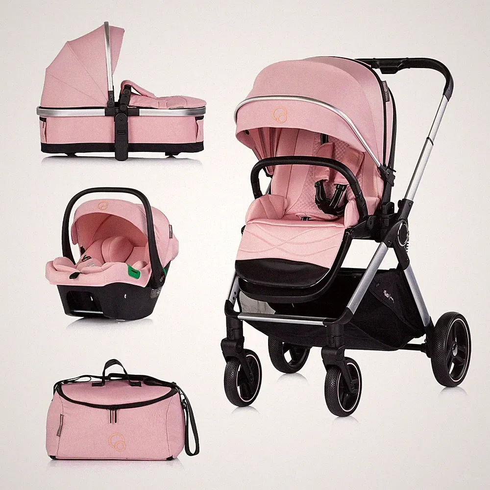 Chipolino Kombikinderwagen Euphoria 3in1 Sportsitz Babyschale umbaubar klappbar