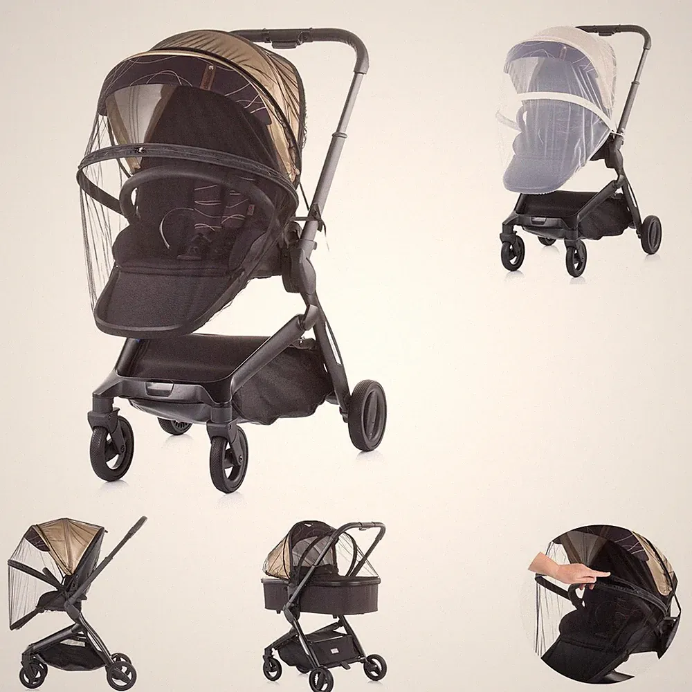 Chipolino Moskitonetz Lux, Insektenschutz, Kinderwagen, Buggy, Reißverschluss
