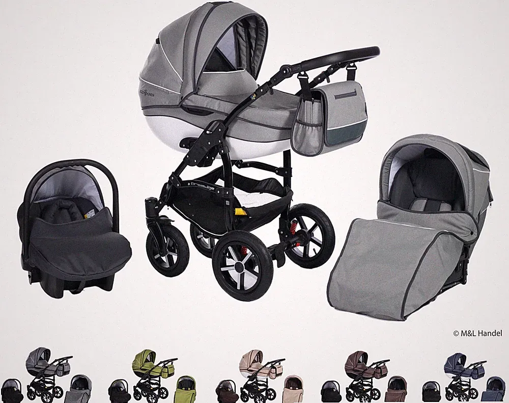 Clamaro 2n1 Kombi-Kinderwagen Model Prestige Collection Ecco-Linen