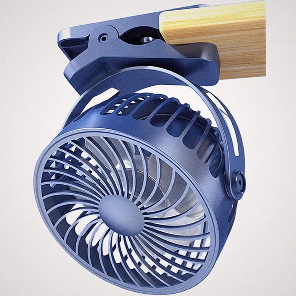 Clip On USB Ventilator für Kinderwagen 1200mAh für akku 3 einstellbare
