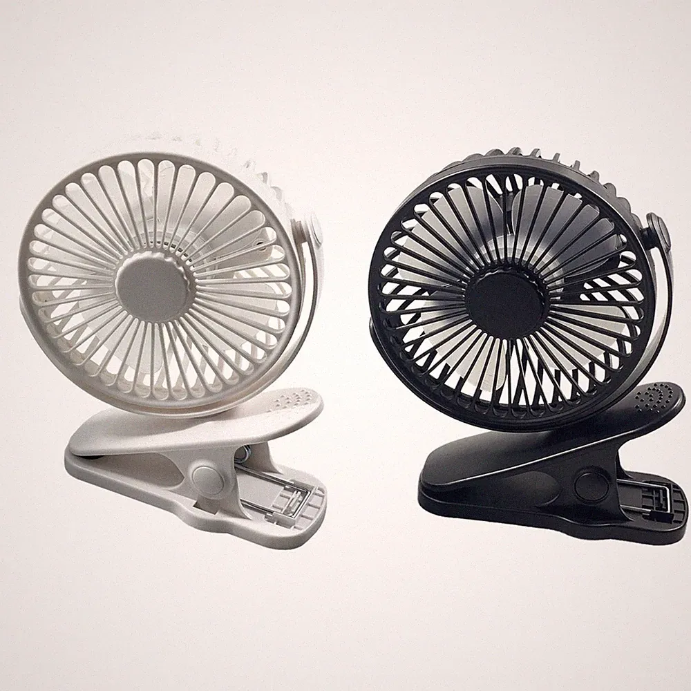 Clip Ventilator Akku USB-C 3 Stufen Klemmventilator Mini Tischventilator 360°