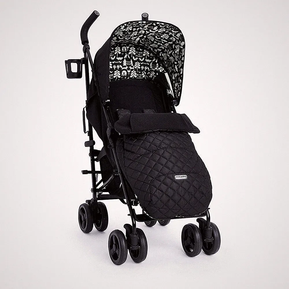 Cosatto Supa 3 Kinderwagen Buggy 0-25kg gratis Regenschutz & Fußsack schwarz Silhouette