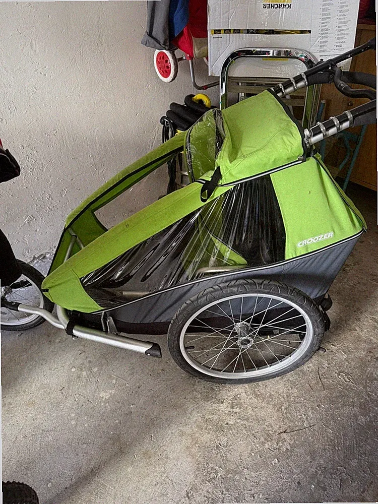 Croozer Kinderwagen Jogger, Grün, Genutzt