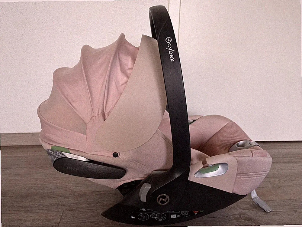 Cybex Cloud T I-Size Babyschale Platinum Serie in Peach Pink Plus