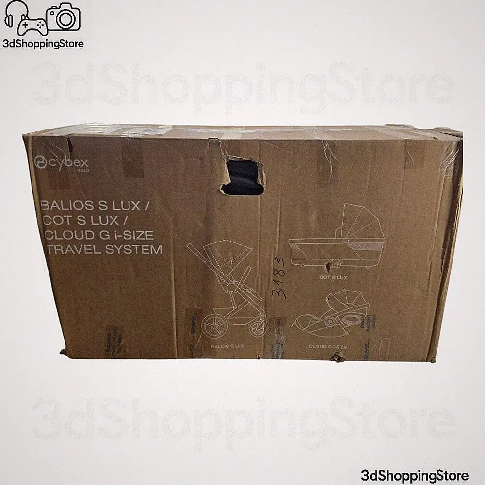 Cybex Gold Balios S Lux Kinderwagen Set mit Cloud G i-Size Cot Schwarz
