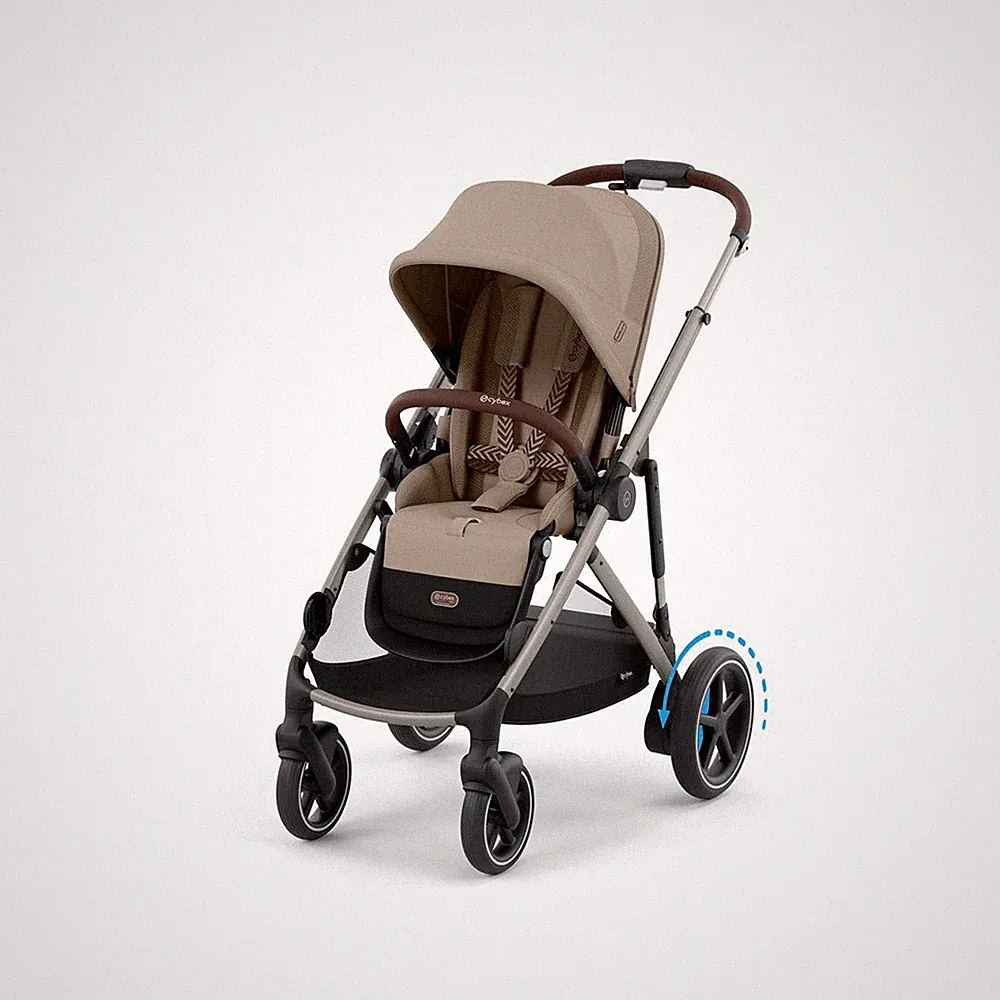 Cybex Gold Buggy e-Gazelle S Almond Beige (Taupe Frame)