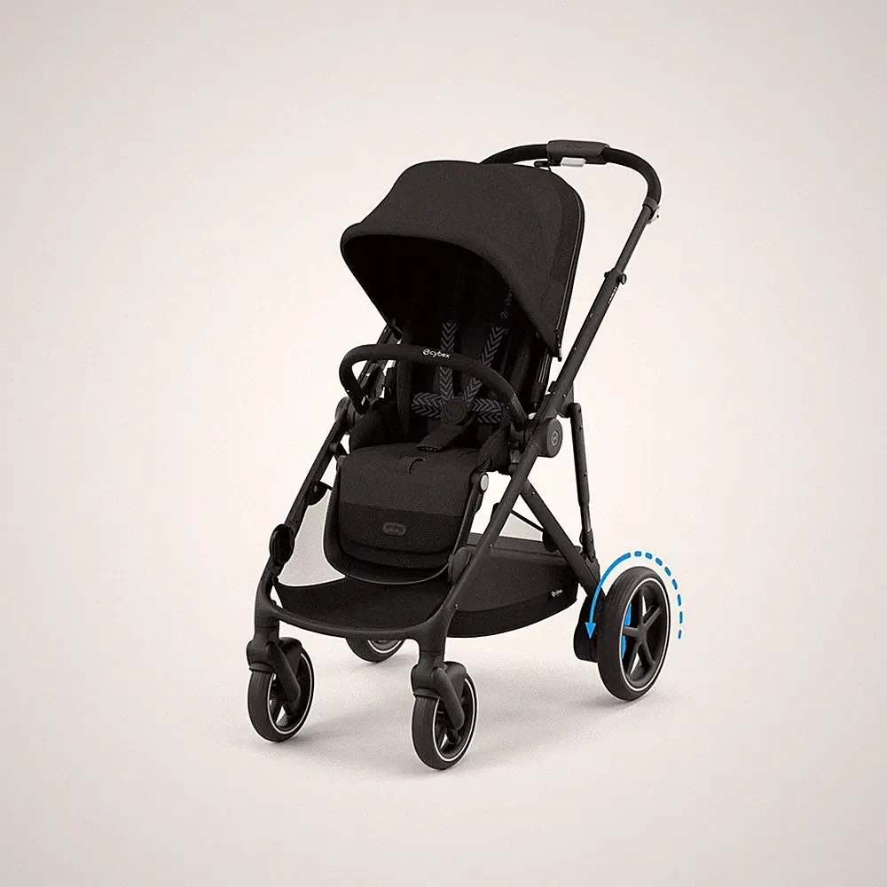 Cybex Gold Buggy e-Gazelle S Moon Black (Black Frame)
