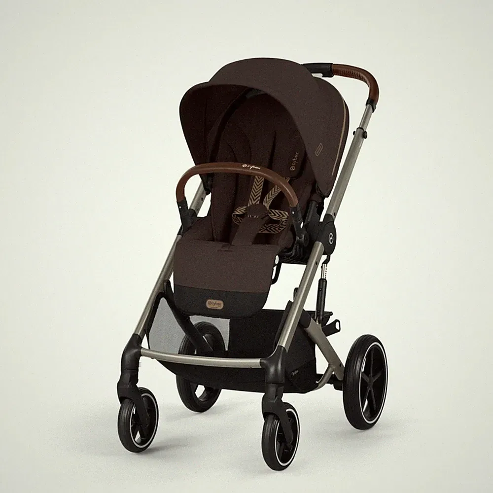 Cybex Gold - Kinderwagen Balios S Lux Taupe Rahmen - Chocolate Brown
