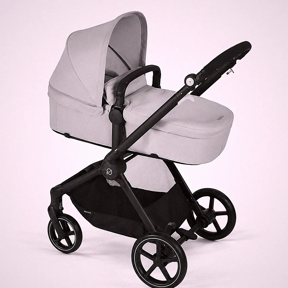 Cybex Gold Kombikinderwagen Kinderwagen EOS Schwarz Lava Grau Komfort Sicherheit