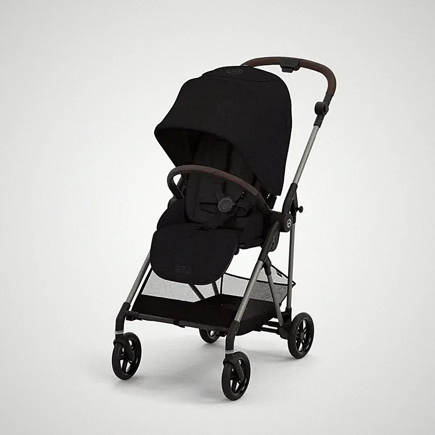 Cybex Kinderwagen Buggy Melio Magic Black Stadtwagen Schwarz Sitz Kinderbuggy