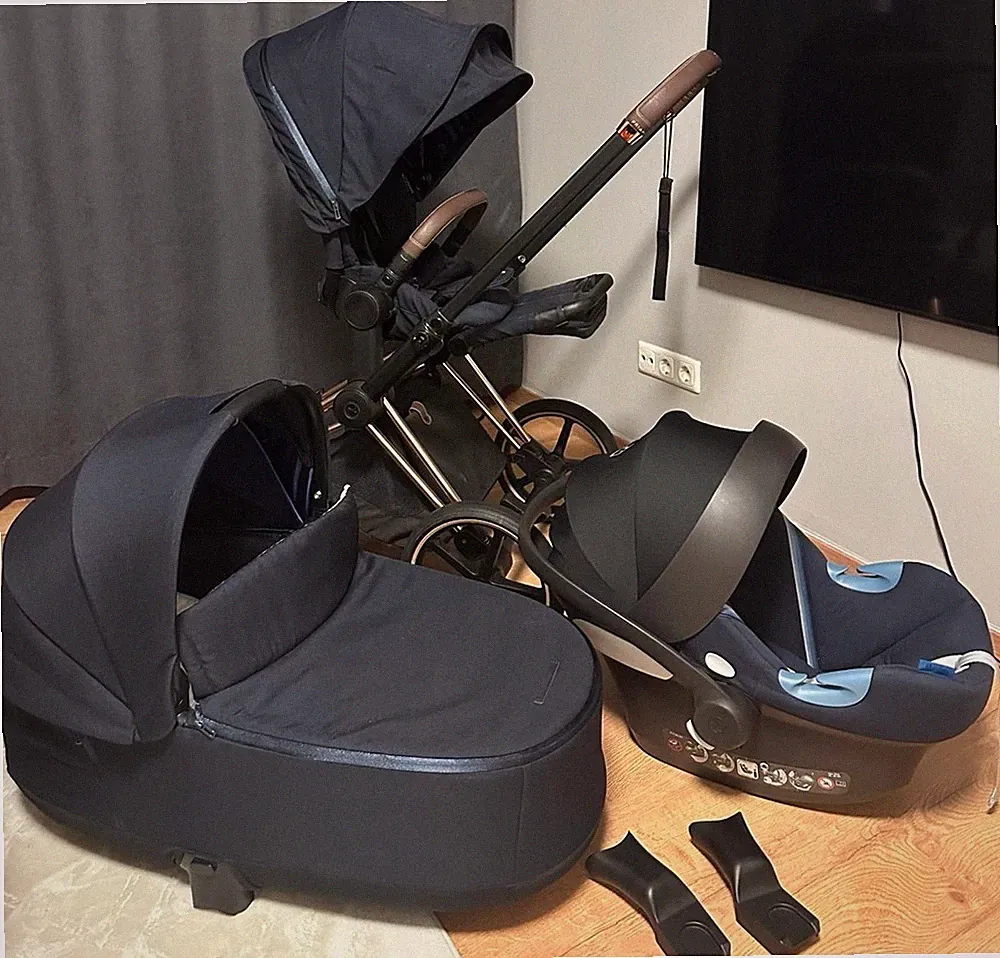 Cybex Kombikinderwagen & Sportwagen, Babyschale, dunkelblau, faltbar
